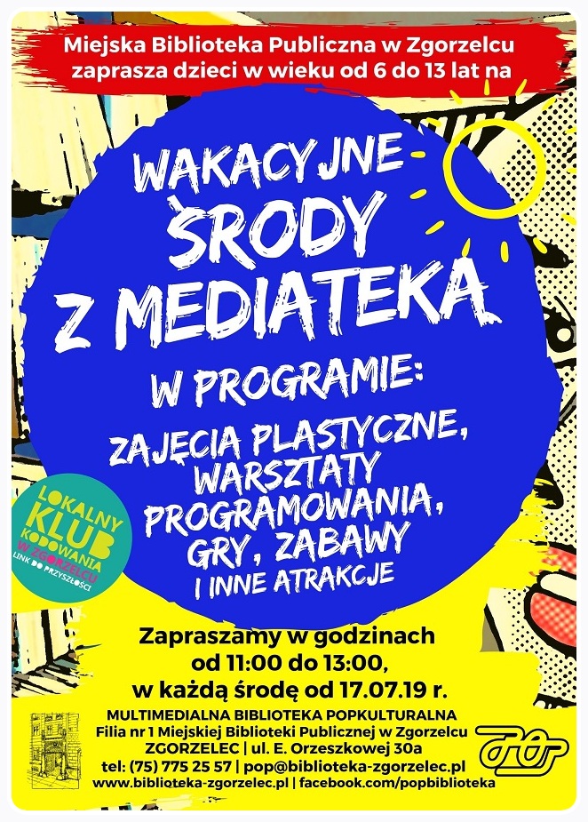 Wakacyjne środy z mediateką