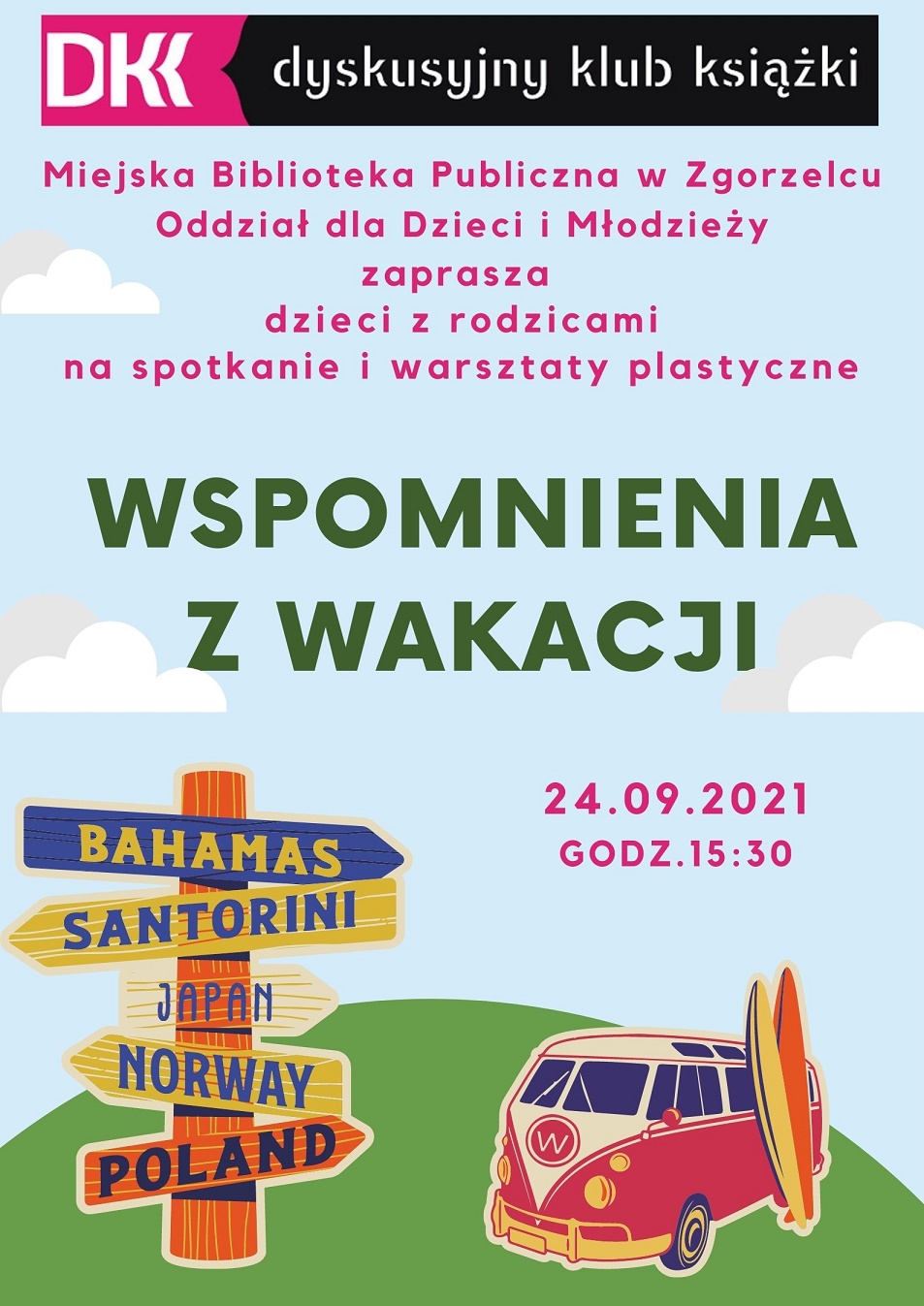 Wspomnienia z wakacji - spotkanie DKK dla dzieci i rodziców