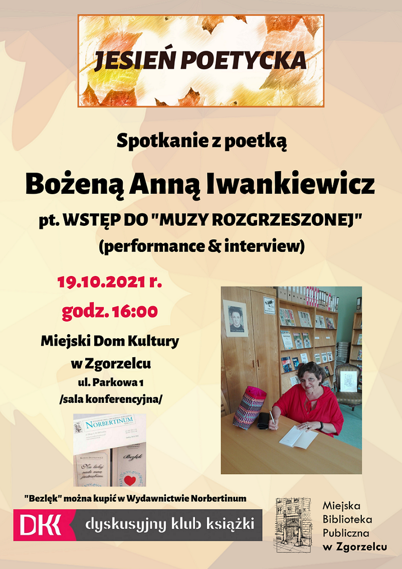 Spotkanie ze zgorzelecką poetką Bożeną Anną Iwankiewicz