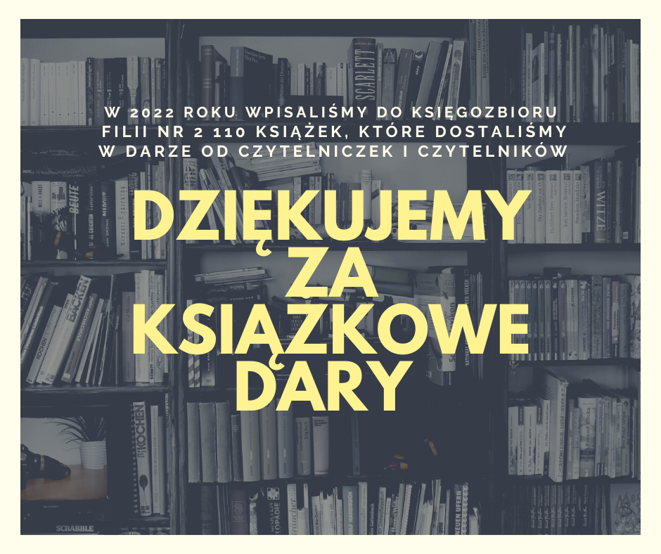 Książkowe dary od czytelniczek i czytelników Filii nr 2