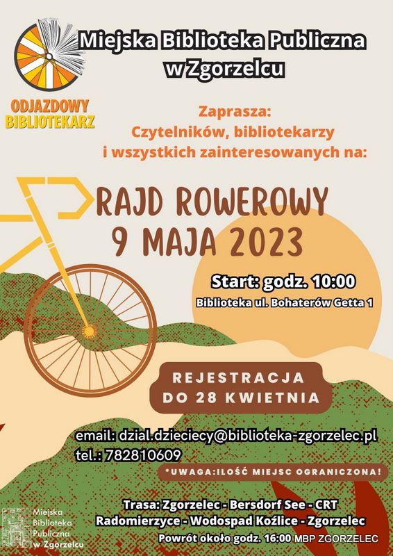 Biblioteczny rajd rowerowy 2023