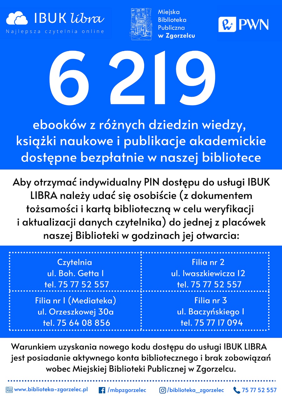 Plakat promujący usługę IBUK Libra.