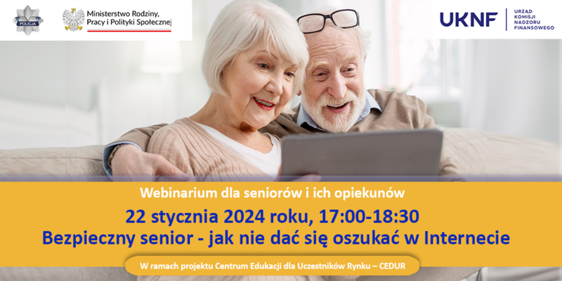 Grafika informująca o planowanym webinarium