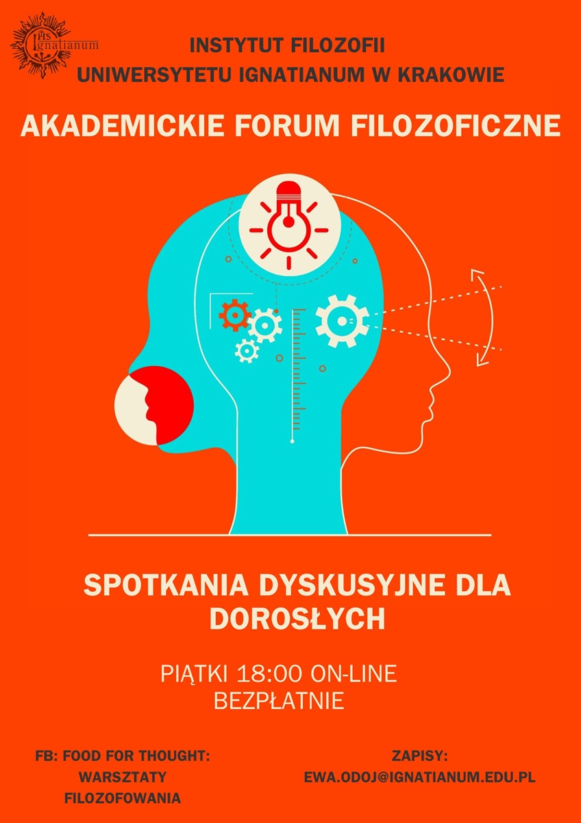 Instytut Filozofii Uniwersytetu Ignatianum w Krakowie zaprasza do wzięcia udziału w bezpłatnych warsztatach on-line