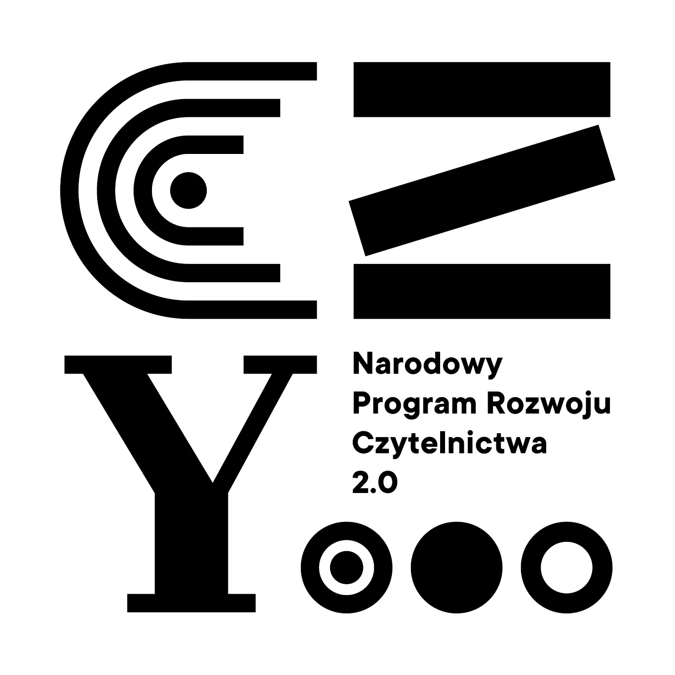Logotyp z napisem: Narodowy Program Rozwoju Czytelnictwa 2.0
