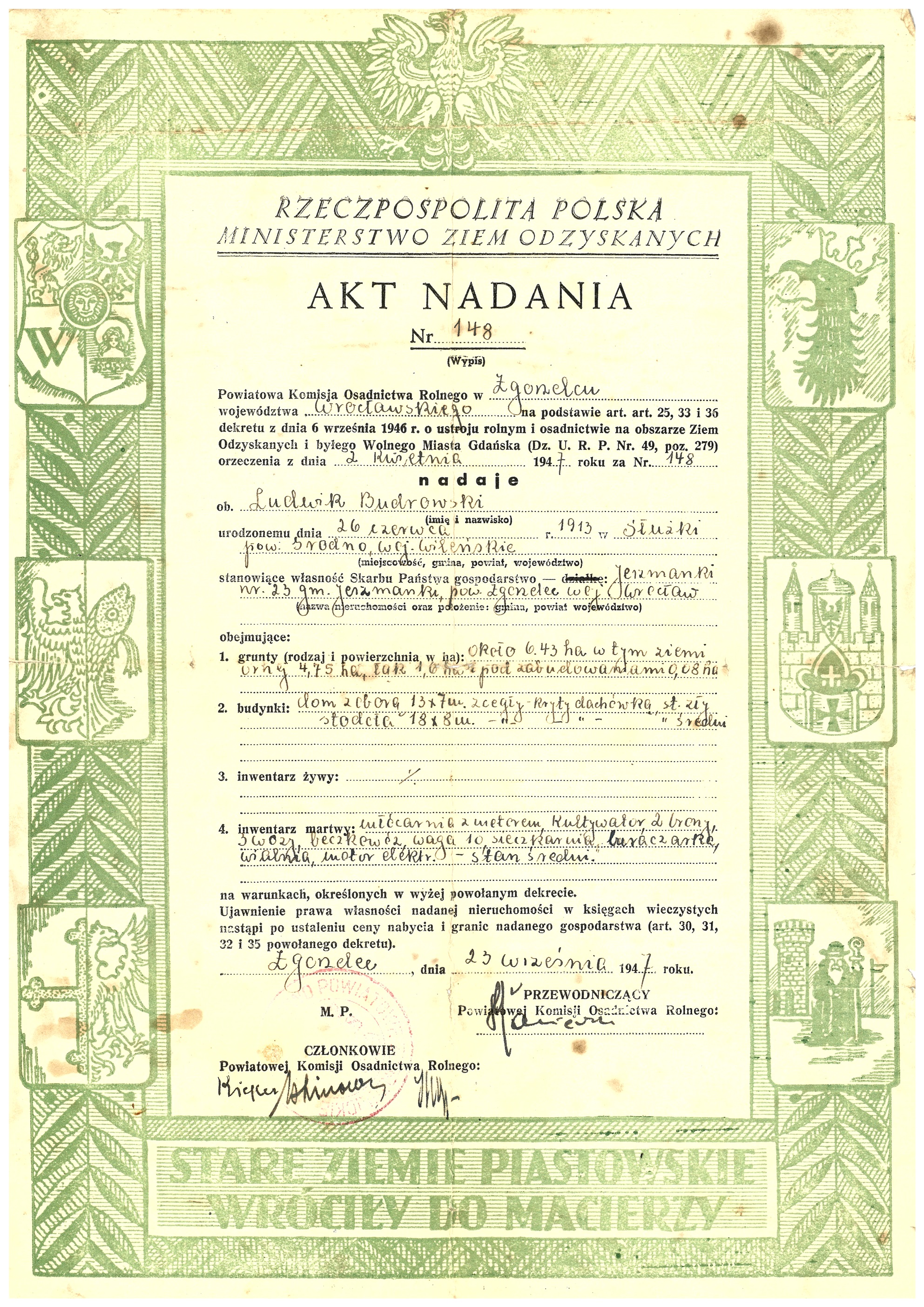 AKT NADANIA Nr 148.