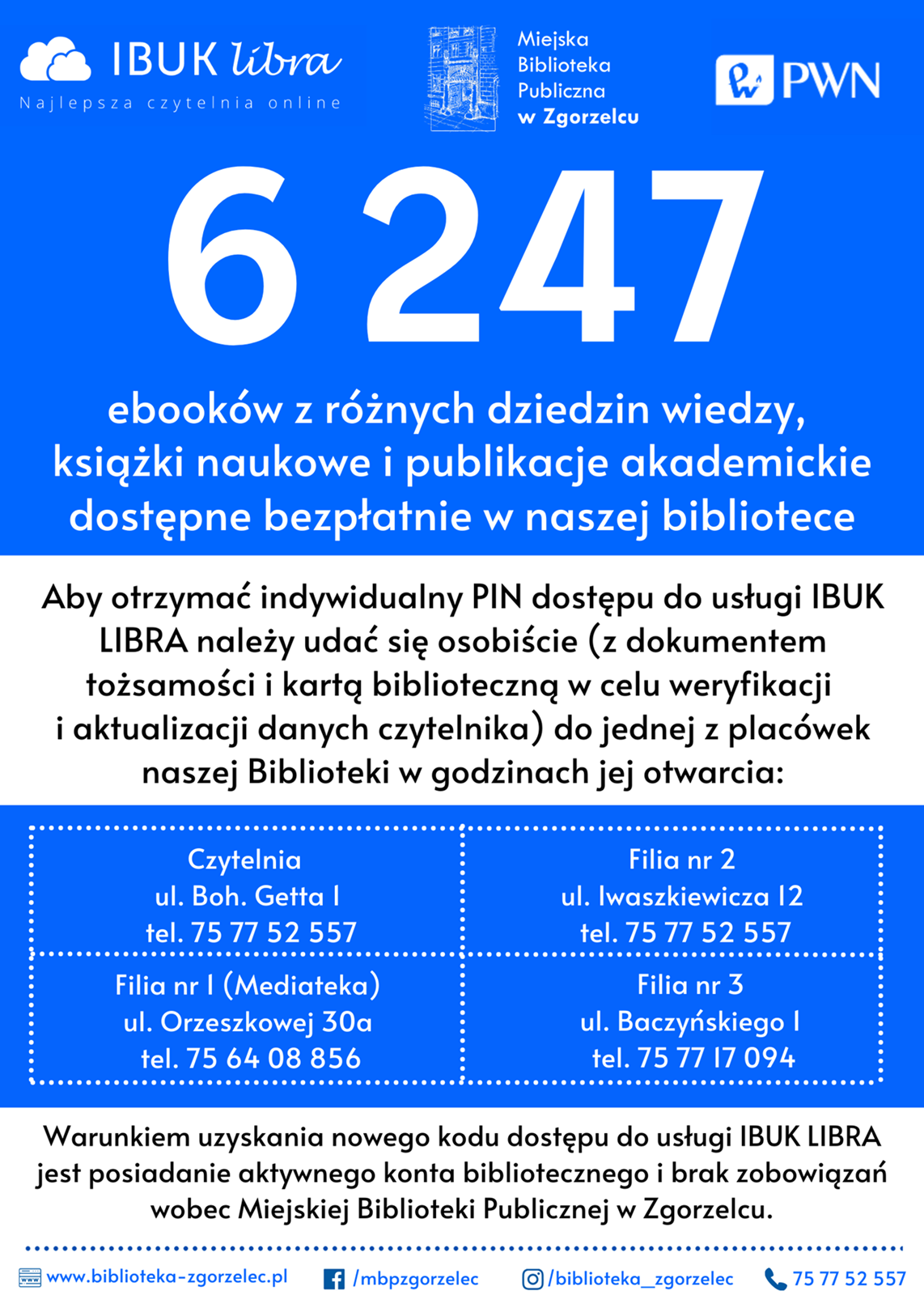 Plakat promujący usługę IBUK Libra. Plakat promujący usługę IBUK Libra.
