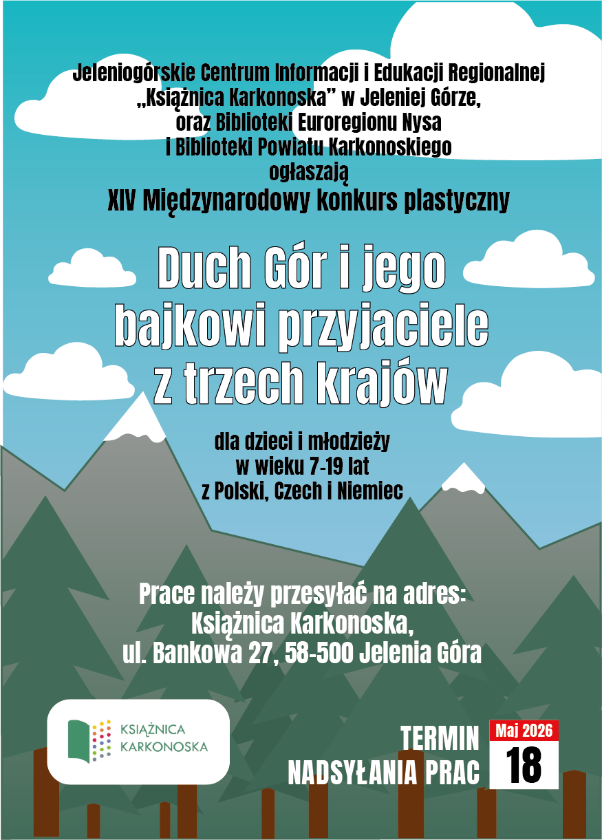 Plakat promujący XIV Międzynarodowy konkurs plastyczny 