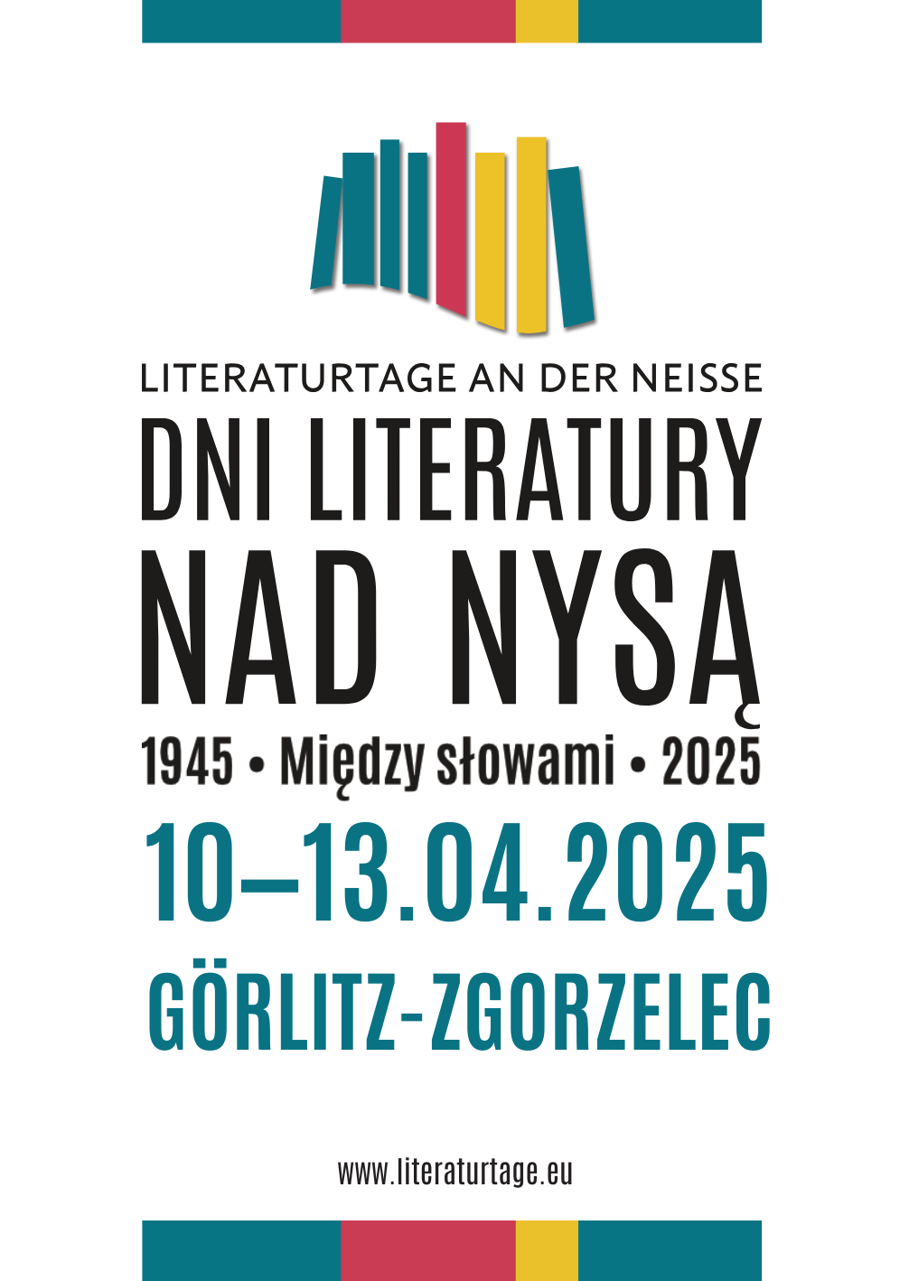 Grafika promująca Dni Literatury nad Nysą 10-13.04.2025. Grafika jest odnośnikiem do wpisu o wydarzeniu.
