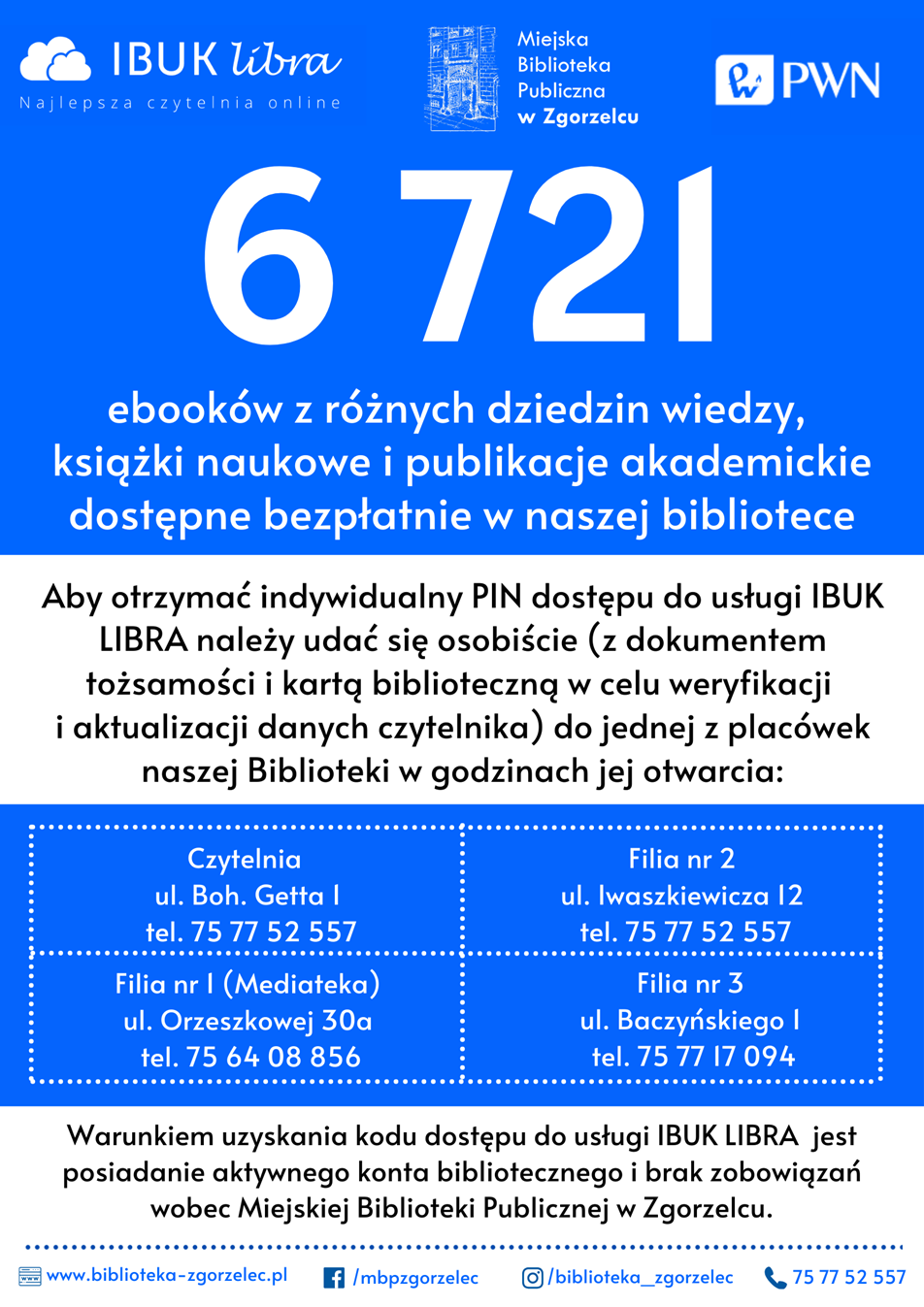 Plakat promujący usługę IBUK Libra. Plakat promujący usługę IBUK Libra.