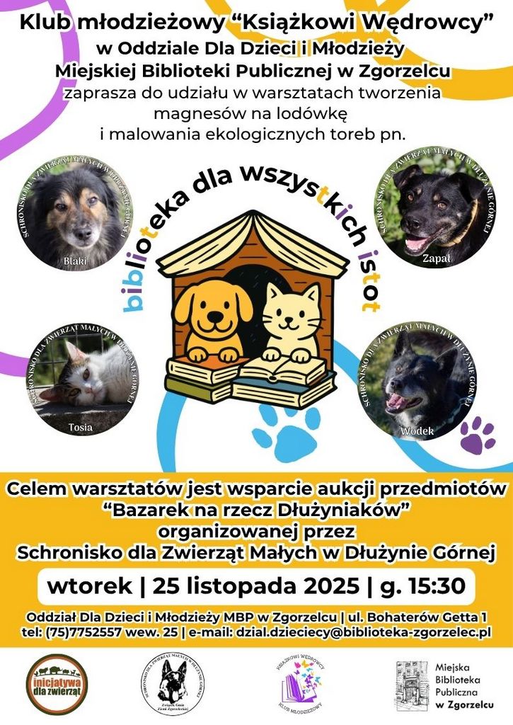 Tekst na kolorowym plakacie: