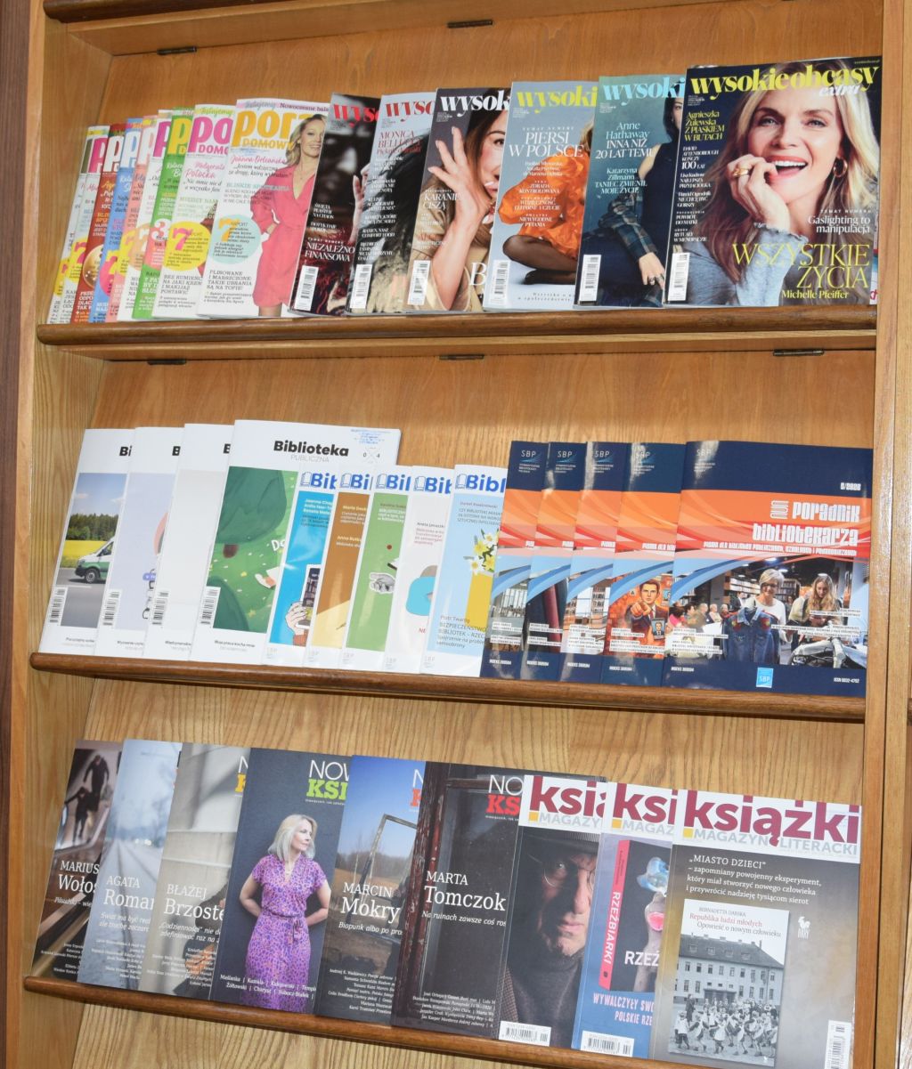 Czasopisma w Czytelni MBP. Zdjęcie jest odnośnikiem do wpisu "Czasopisma literackie w naszej Bibliotece".